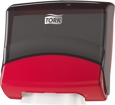 Tork 654008 Papierhandtuchspender Blattpapier-Handtuchspender Rot (654008)
