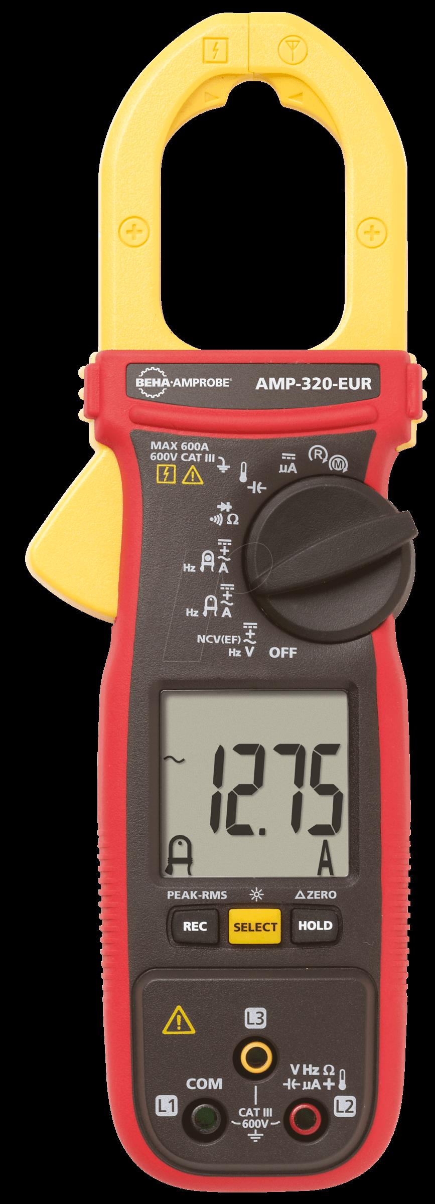 Fluke Strommesszange AC/DC 600A ACDC TRMS AMP-320-EUR (4560615)