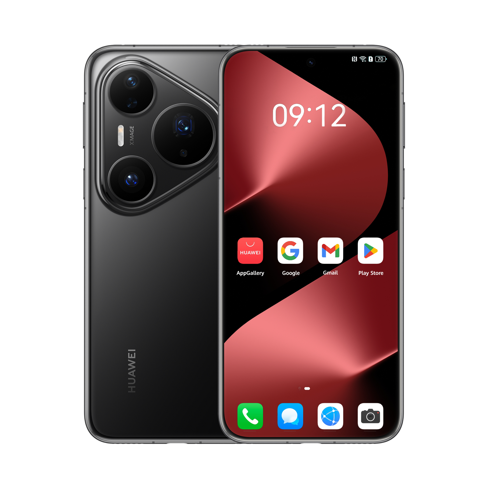 Huawei Pura 80 Pro, 6,8", 12 GB RAM, 512 GB, 50 MP, EMUI 15, Schwarz