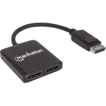 Manhattan DisplayPort to 2-Port DisplayPort Splitter Hub with MST (207768)