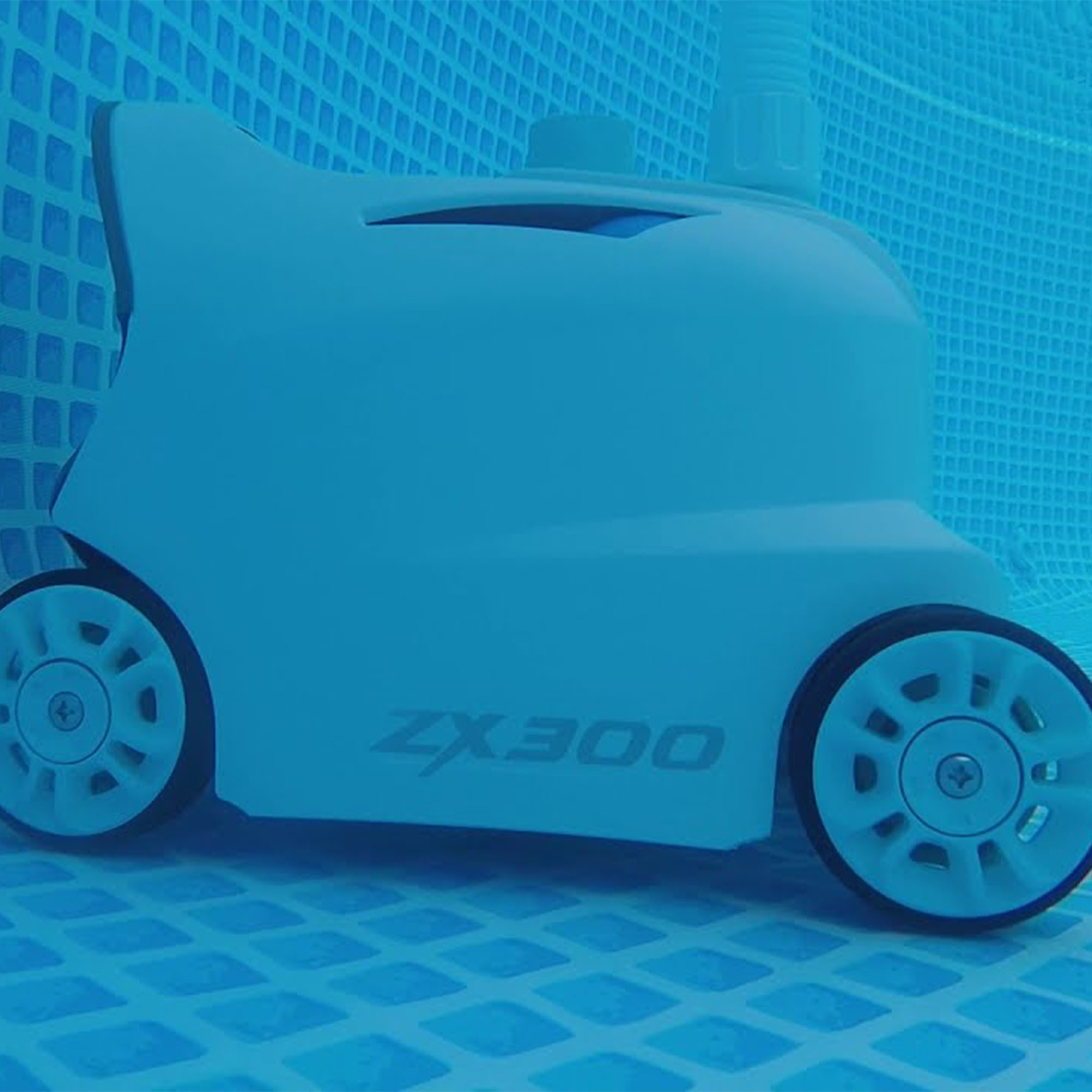 Intex 28005 Roboter-Pool-Reiniger für überirdische Pools 6 m³/h Boden und Wand Schwarz, Blau, Weiß