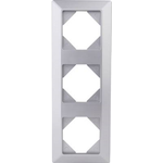 REV 3fach Rahmen Silber 0236830704 (0236830704)