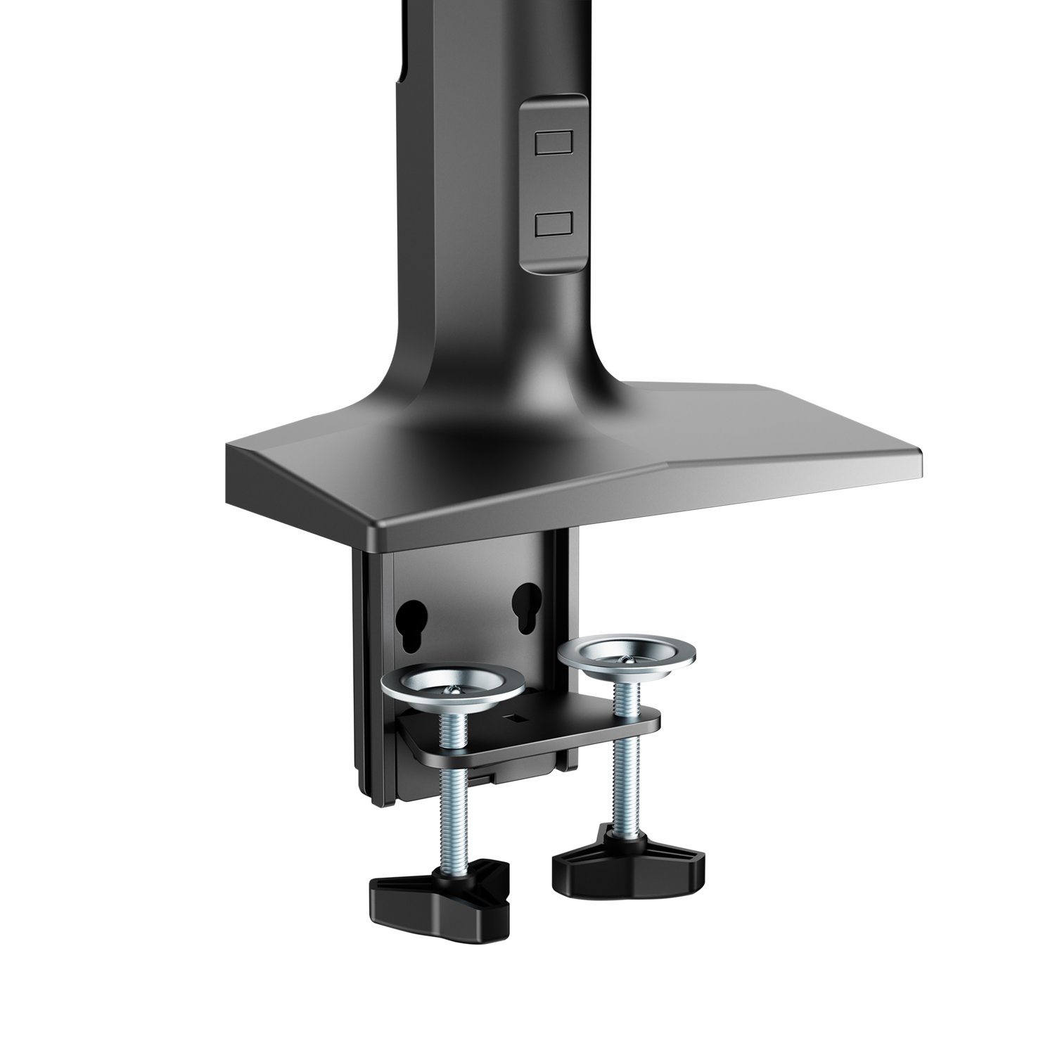V7 DM1HDD Gasfeder-Tischhalterung für zwei Monitore bis 27" 10 kg VESA 75x75/100x100 mm Schwarz