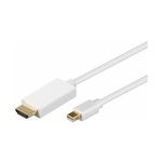 Wentronic Goobay miniDisplayPort-Adapter-Kabel, Weiß, 1 m - Mini DisplayPort-Stecker > HDMI™ A-Stecker (52860)