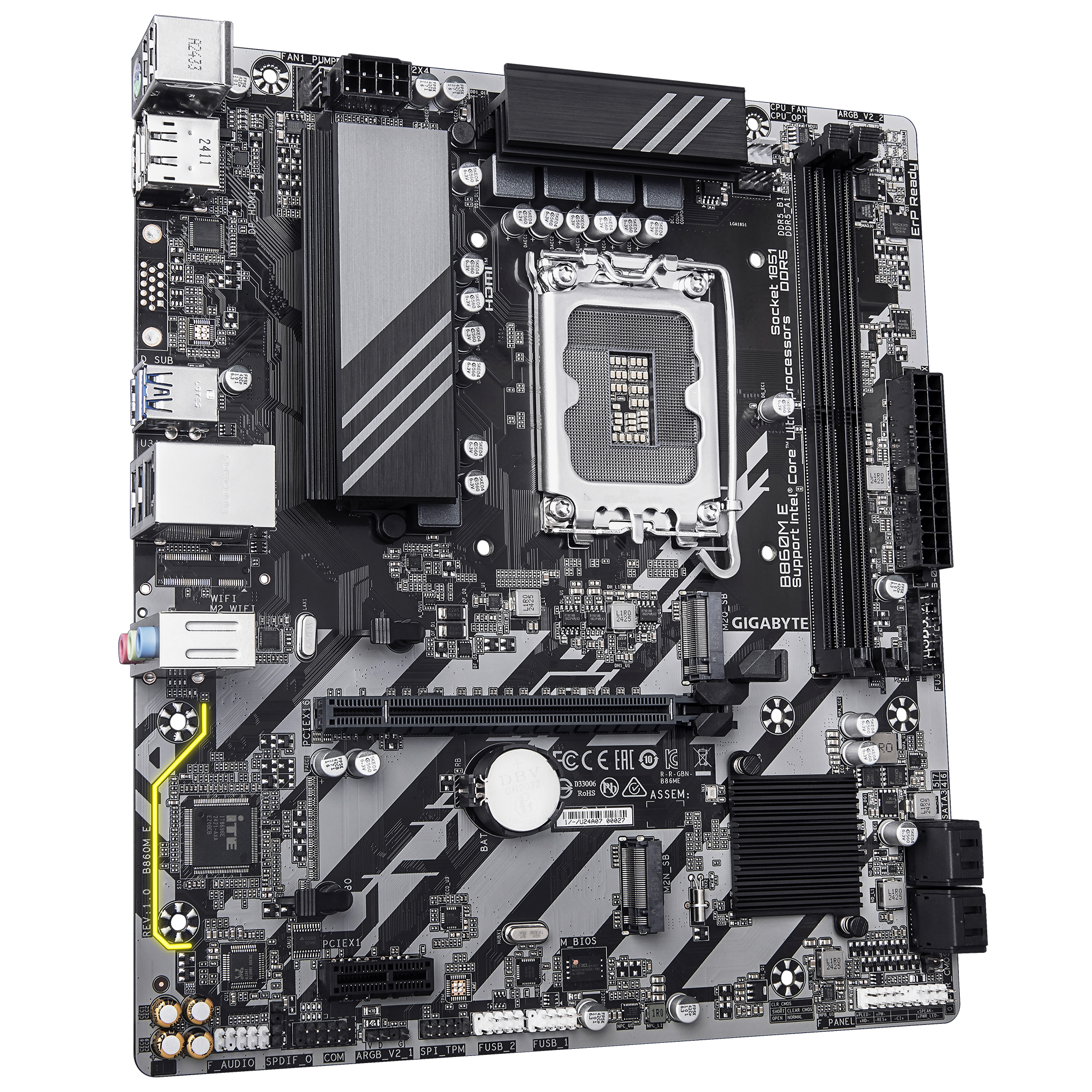 Gigabyte B860M E Mainboard Intel B860 LGA 1851 micro ATX