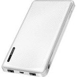 LOGILINK Powerbank 10.000 mAh,weiß 2xUSB-A,USB-C + Schnellladefunktion (PA0328WRF)