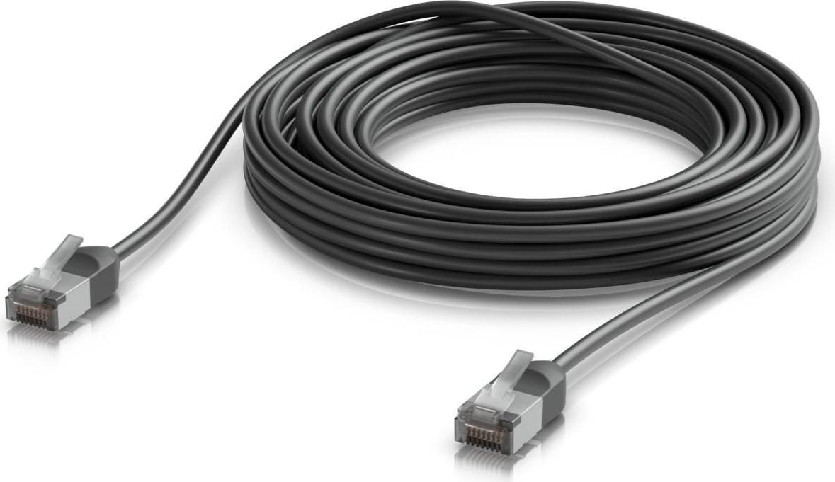 Ubiquiti Ultra-thin, rugged, shielded GbE networking (UACC-CABLE-PATCH-OUTDOOR-C6A-8M-BK)