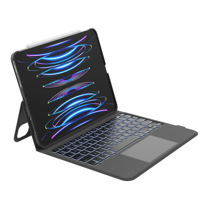 Belkin Everyday Tastatur und Foliohülle für Apple iPad Air 10,9" / iPad Pro 11" Bluetooth Touchpad Schwarz