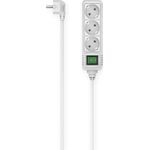Hama Steckdosenleiste, 3-fach, Schalter, 1,4 m, Weiß (00223001)