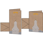 sigel Weihnachtskarte "Polar bear with shooting star", A6 für Laserdrucker & Kopierer, Kraftkarton 225 g/qm, - 1 Stück (DS084)