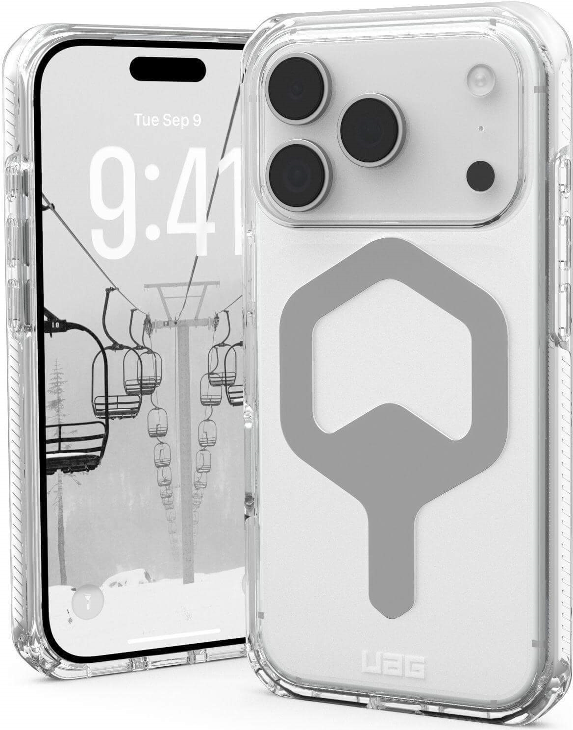 UAG Urban Armor Gear Plyo MagSafe Case | Apple iPhone 17 Pro | ice (transparent)/silber | 114529114333 (114529114333)
