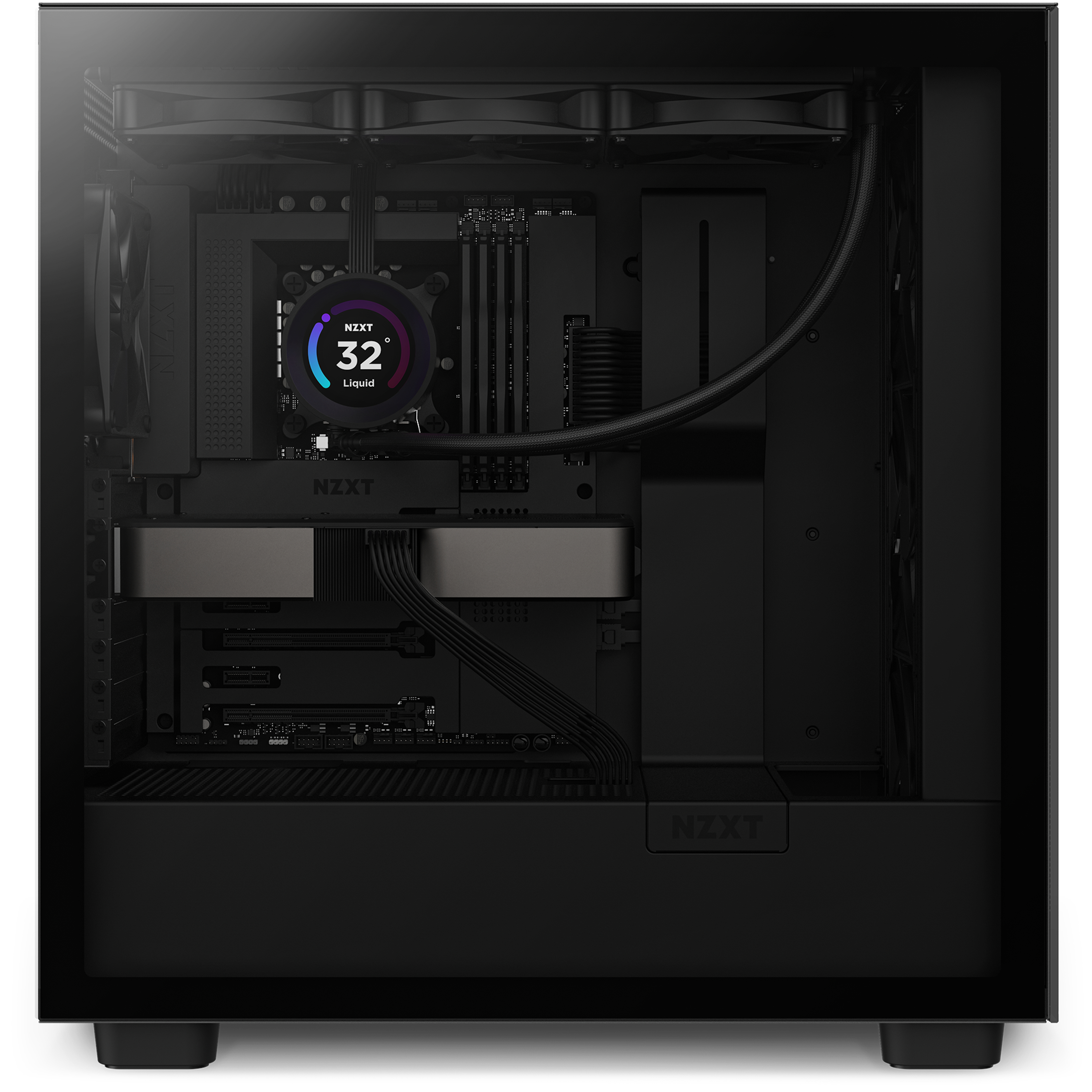 NZXT Kraken Elite 360 All-in-One-Flüssigkeitskühler mit LCD-Display 3x 120 mm Mattschwarz