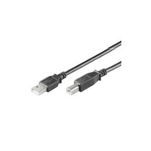 Wentronic Goobay USB 2.0 Hi-Speed Kabel, Schwarz, 3 m - USB 2.0-Stecker (Typ A) > USB 2.0-Stecker (Typ B) (93597)