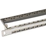 Wirewin High Quality 24-Port Keystone Modul-Leerpanel, 19\", nickel, geschirmt, 0.5HE Keystone System (WKS PANEL 24 0.5U NICKEL)