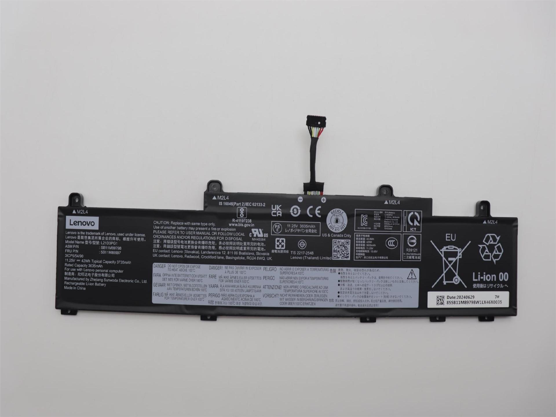 Lenovo BATTERY Internal, 3c 42Wh, (5B11M89997)