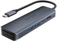 Hyper Drive EcoSmart™ Gen.2 Universal USB-C® 6-in-1 Hub w 100 W PD Power Pass-thru (HD4002GL)