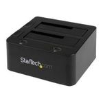 StarTech.com Dual-Bay USB3.0 to SATA and IDE Hard Drive Docking Station, USB Hard Drive Dock, External 2,53,5 SATA III and IDE (40 pin) SSDHDD Docking Station, Hot-Swap Hard Drive Bays (UNIDOCKU33)