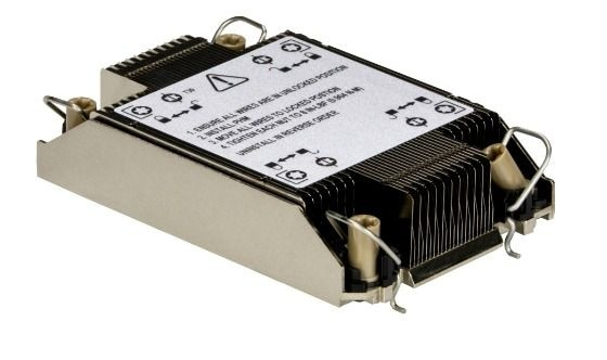 Supermicro SNK-P0087P Prozessor-Luftkühler 1U Schwarz, Metallisch