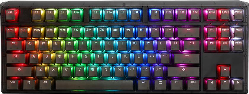 Ducky One 3 Aura Black TKL Gaming Tastatur, RGB LED - MX-Speed-Silver (US) (DKON2187ST-PUSPDABAAAC1)