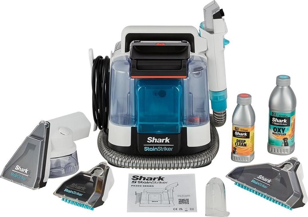 Shark StainStriker PX200EUT Teppichreiniger Blau/weiß/schwarz