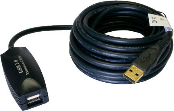 Exsys EX-1401 USB 2.0 Aktives Verlängerungskabel 5 m Schwarz