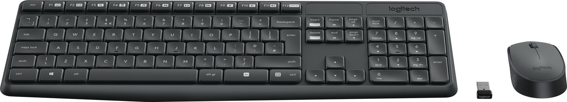 Logitech MK235 Tastatur-und-Maus-Set (920-008031)