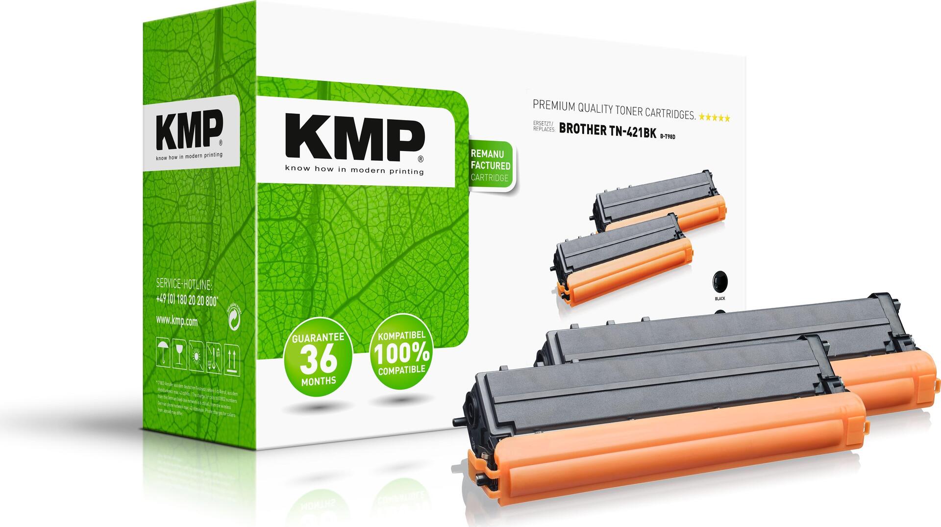 KMP DOUBLEPACK B-T98D Tonerkartusche 2 Stück(e) Kompatibel Schwarz (1265,0021)