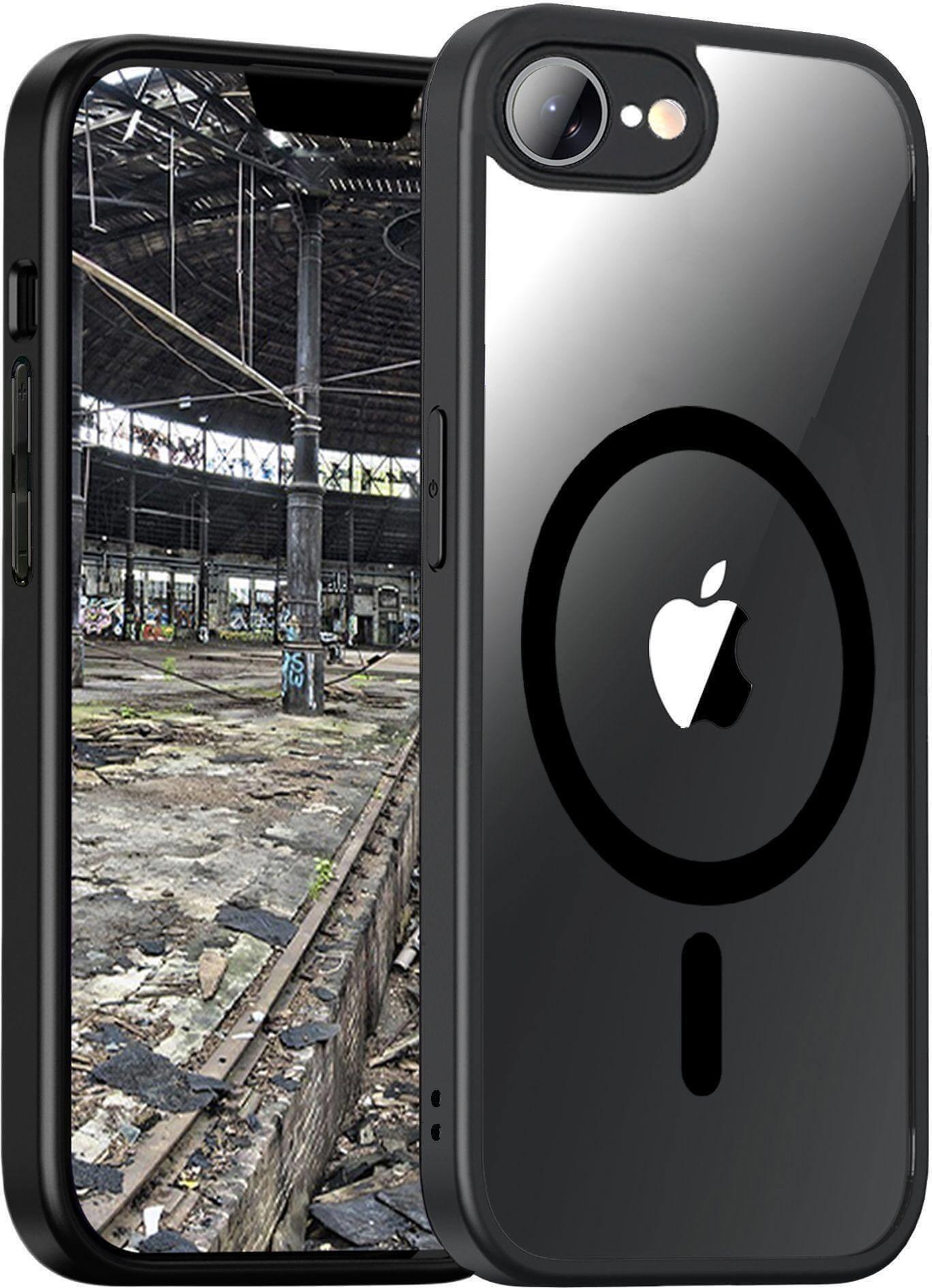 Image of JT Berlin BackCase Pankow Hybrid MagSafe- Apple iPhone 16e- schwarz/transparent- (11114)