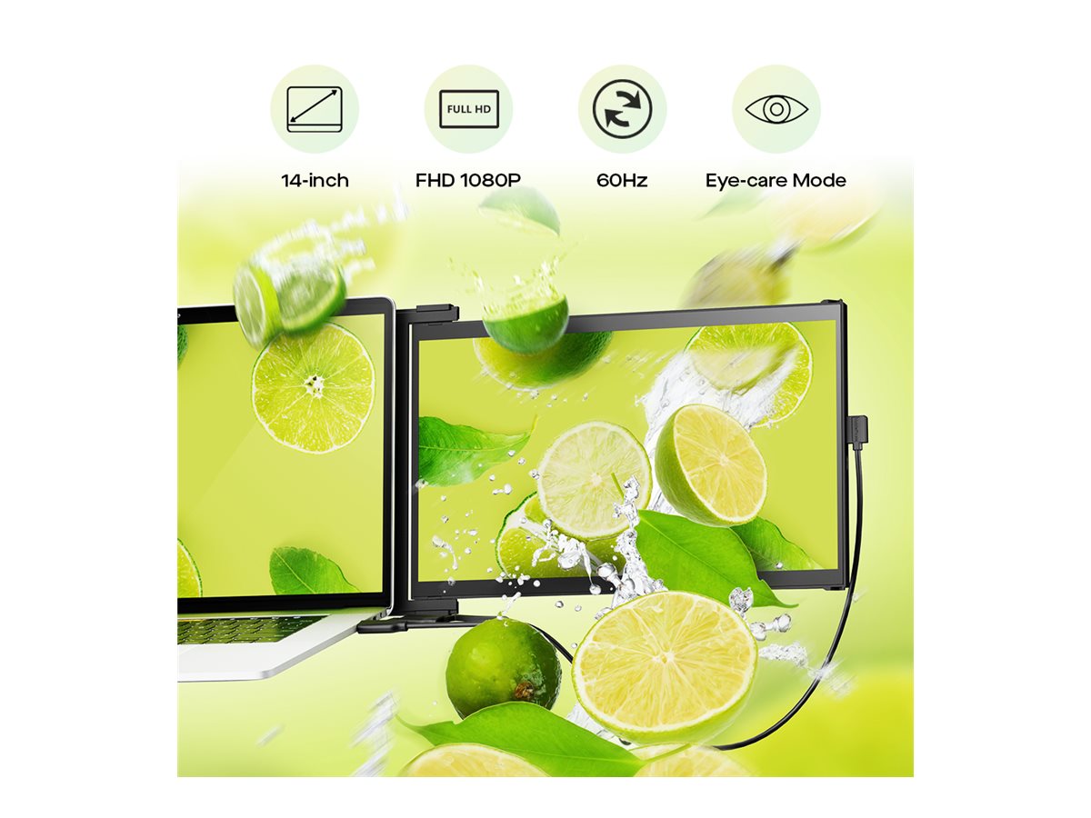 Mobile Pixels DUEX Max DS 14.1" 1920 x 1080 IPS Schwarz