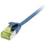 Patchkabel RJ45, CAT6A 500Mhz, 7,5m, blau, U/FTP, slimline rund d=3,8mm, TPE/LSZH(Superflex), AWG32, mitCat.7 Rohkabel, Synergy 21 (S217338V3)