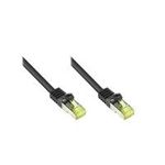 RJ45 Patchkabel mitCat.7 Rohkabel und Rastnasenschutz (RNS®), S/FTP, PiMF, halogenfrei, 600MHz, OFC, schwarz, 70m, Good Connections® (8070R-700S)