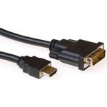 ACT Conversion cable HDMI A male to DVI-D male 1.00 m. Length: 1 m Hdmi a - dvi d sl m/m 1.00m (AK3739)