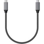 Satechi ST-U4C25M USB Kabel 0,25 m USB4 Gen 3x2 USB C Schwarz - Grau (ST-U4C25M)