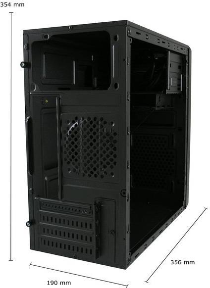 LC Power 2014MB Gehäuse Micro-ATX Tower Schwarz