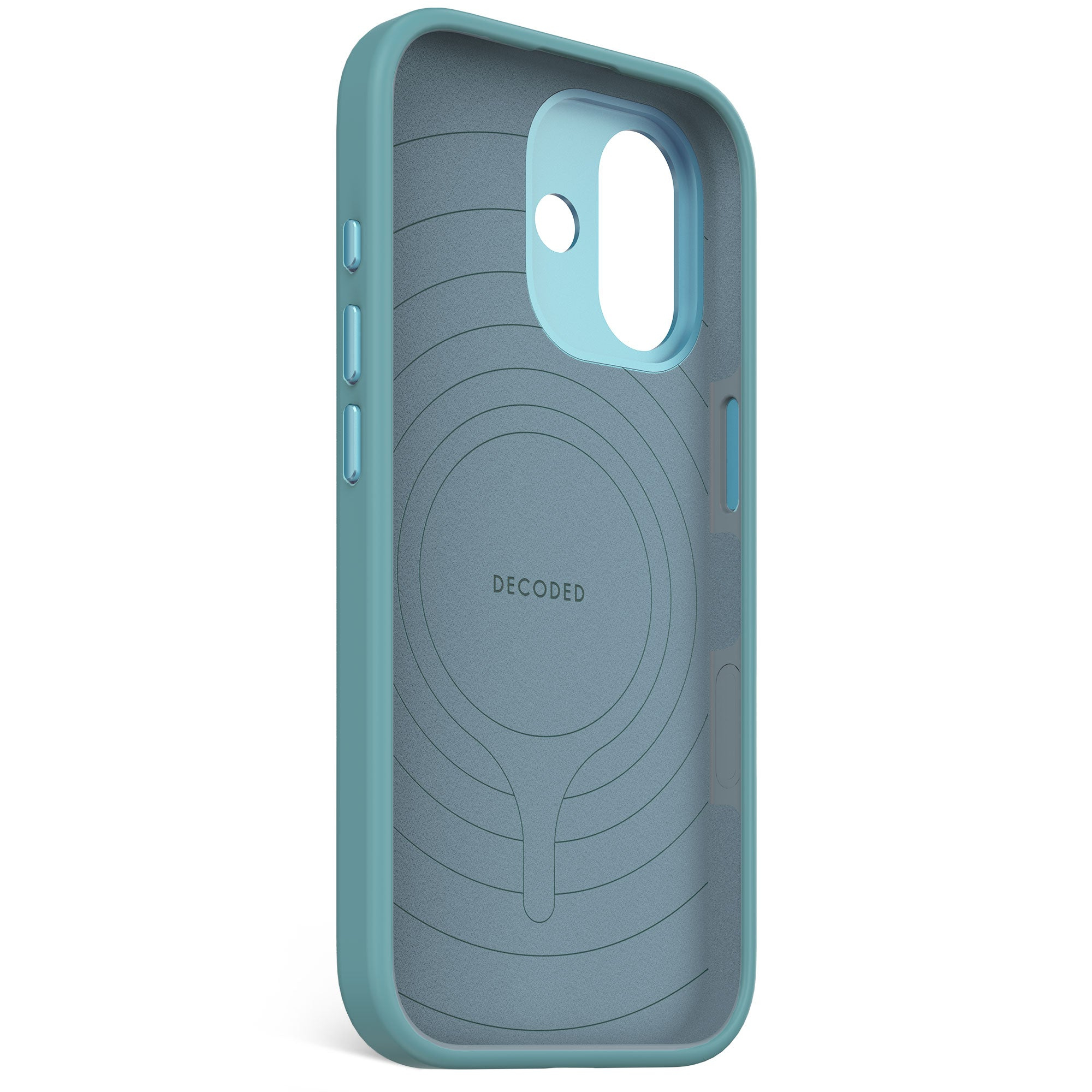 Decoded AntiMicrobial Silicone Backcover für iPhone 17 6,3" Retro Blue
