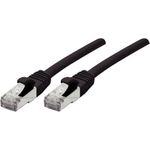 Patchkabel S/FTP (PiIMF), Cat 6A (EIA/TIA), schwarz, 0,5 m Patchkabel mit besonders schmalem Knickschutz (858483)