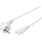 Sygonix SY-5043438 Kaltgeräte Anschlusskabel Weiß 5.00 m (SY-5043438)