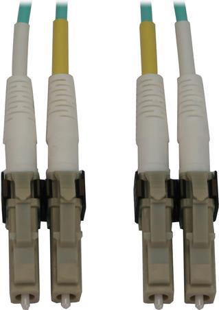 EATON TRIPPLITE 400G Multimode 50/125 OM3 Switchable Fiber Optic Cable Duplex LC-PC M/M LSZH Aqua 10m 32,8ft. (N820X-10M)