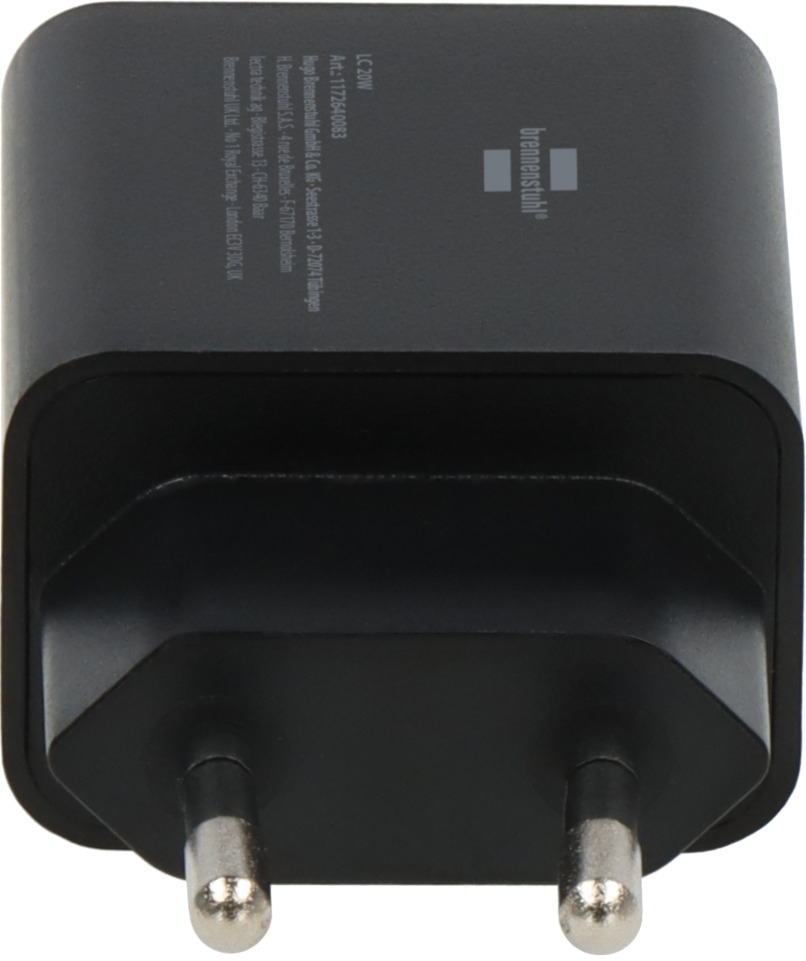 Brennenstuhl USB-Ladegerät 20 W 1x USB-C Schwarz