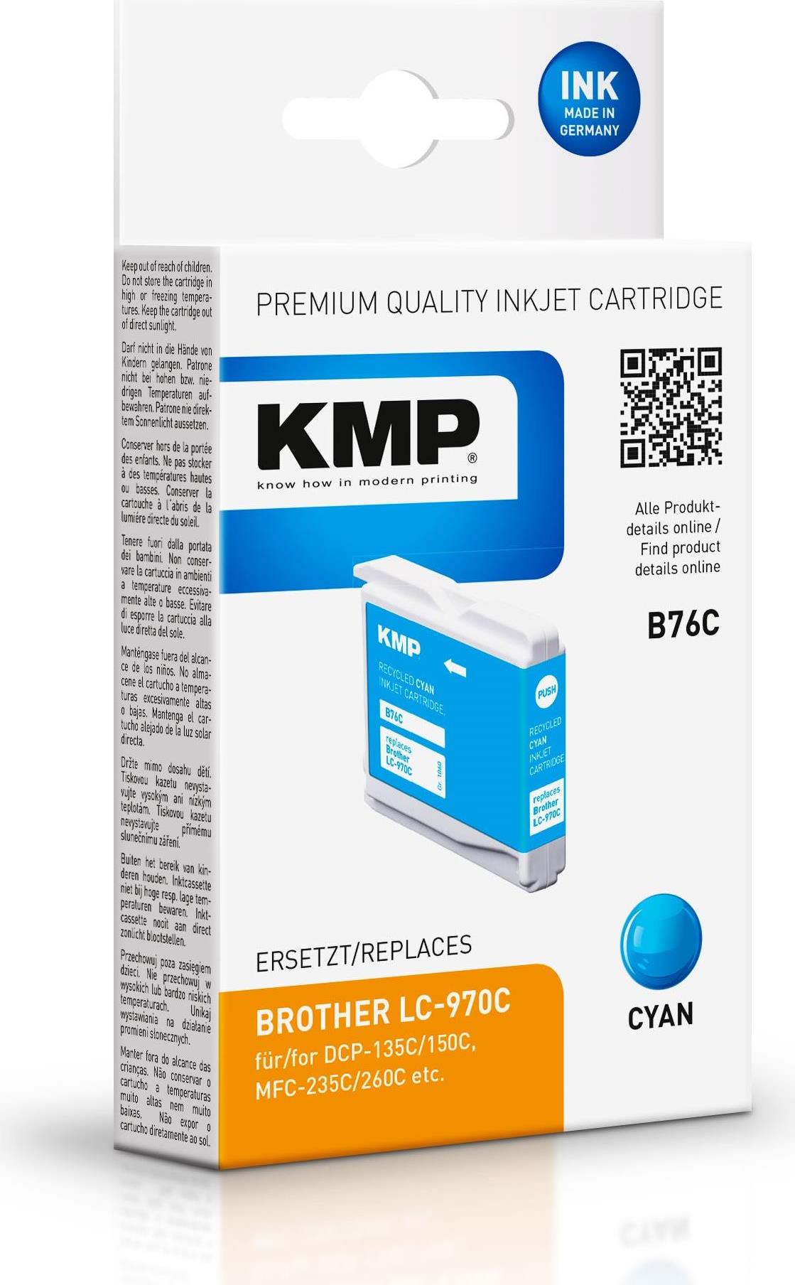 KMP B76C 5,5 ml Cyan (1060,4003)
