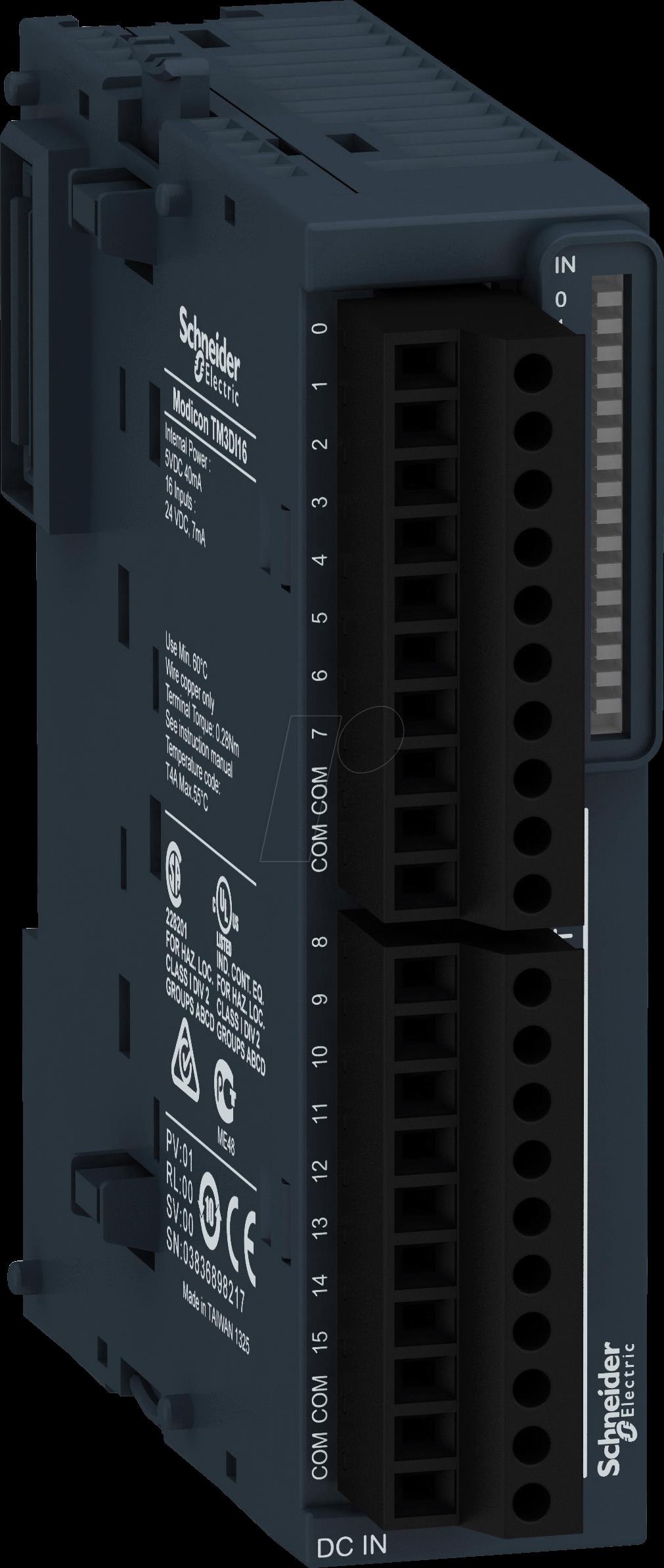 Schneider Electric TM3DI16 Speicherprogrammierbare Logiksteuerungsmodul (SPS) (TM3DI16)