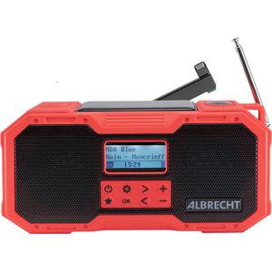 Albrecht DR 112 DAB+ Outdoor Kurbelradio UKW, SOS, Taschenlampe, Solar, Power...