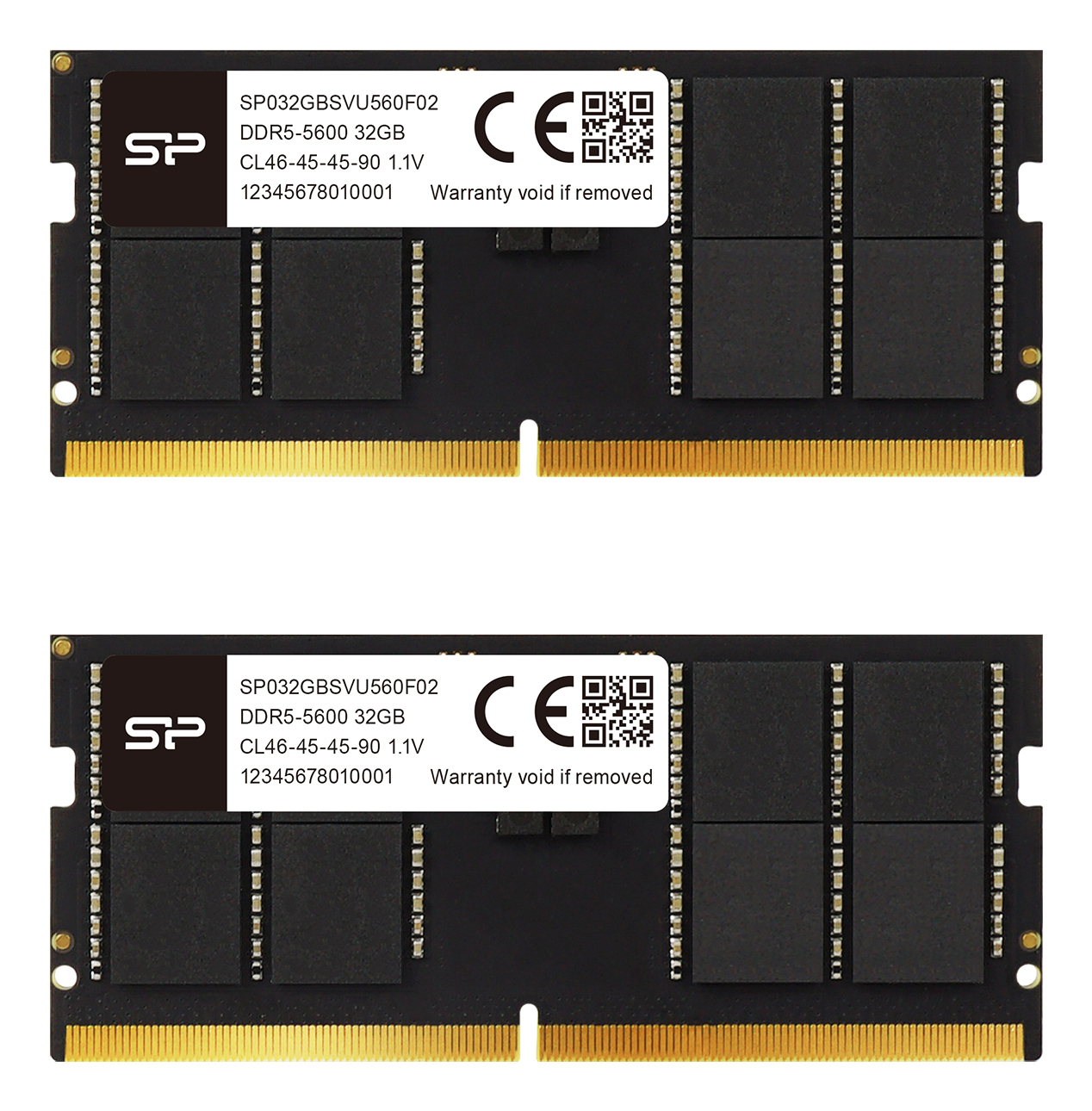 Silicon Power SP032GBSVU560F02 DDR5 SO-DIMM 32 GB 5600 MT/s CL46 Schwarz