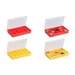 allit Sortimentskasten "EuroPlus Basic", Größe: 29/9, rot hochschlagfester Polypropylen, 9 Fächer, feste Einteilung, - 1 Stück (457210)