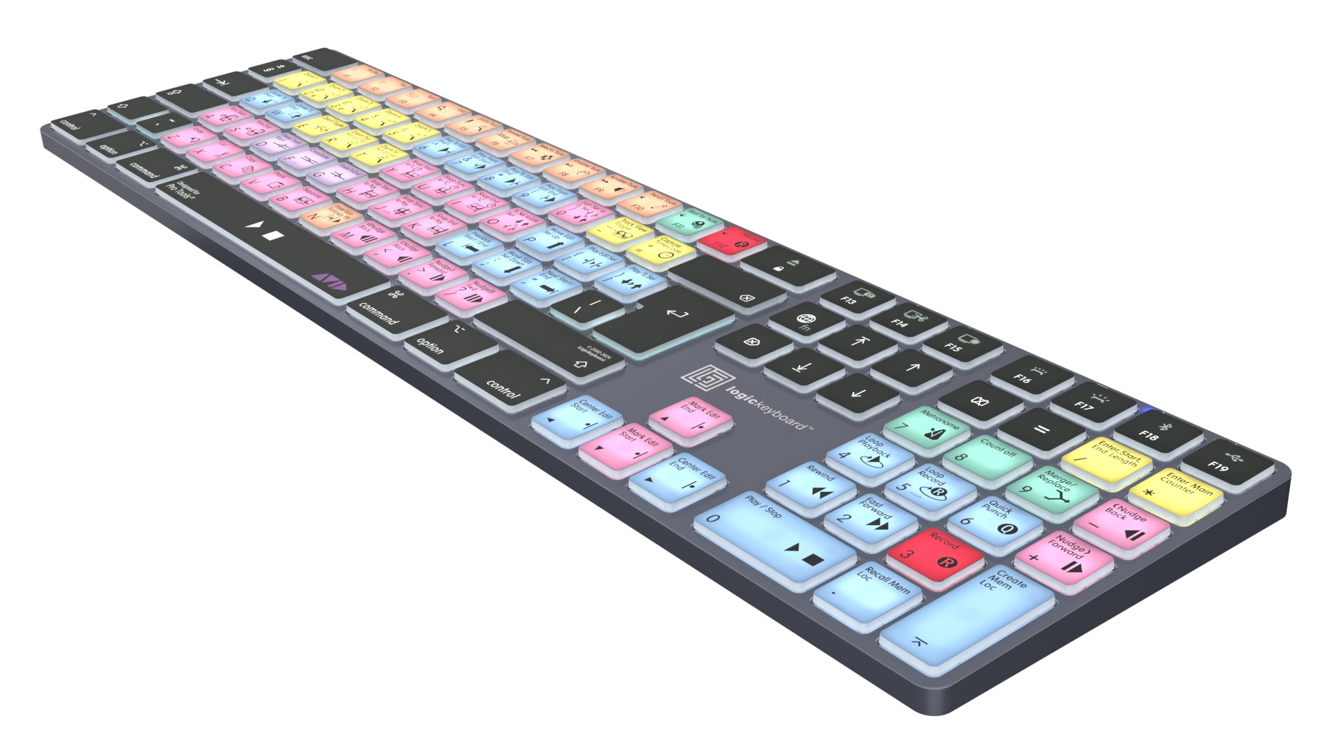 LogicKeyboard Avid Pro Tools Titan Mac QWERTZ Bluetooth Grau Titan
