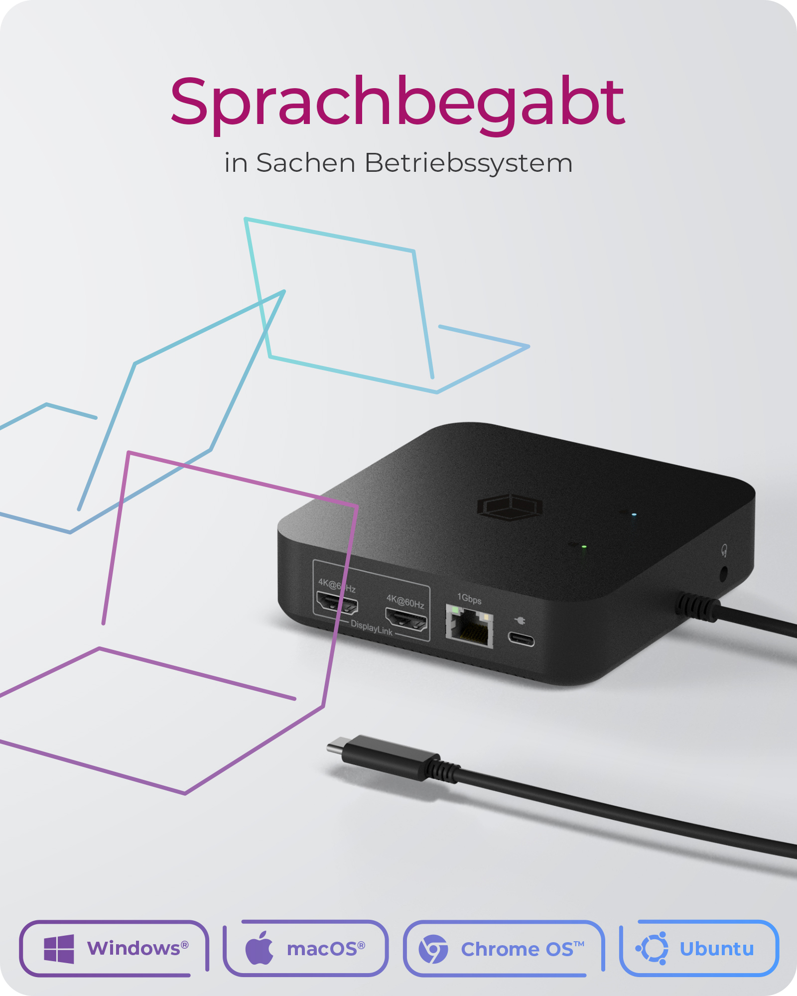 ICY BOX IB-DK4090-C 12-in-1 USB-C Dockingstation 3x HDMI Schwarz