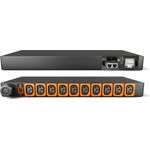 Vertiv Geist Rack PDU, Monitored (Unit Level), EC, 1U, input IEC 60309 230V 16A, locking outlets (10)C13 (VP4G21A0)