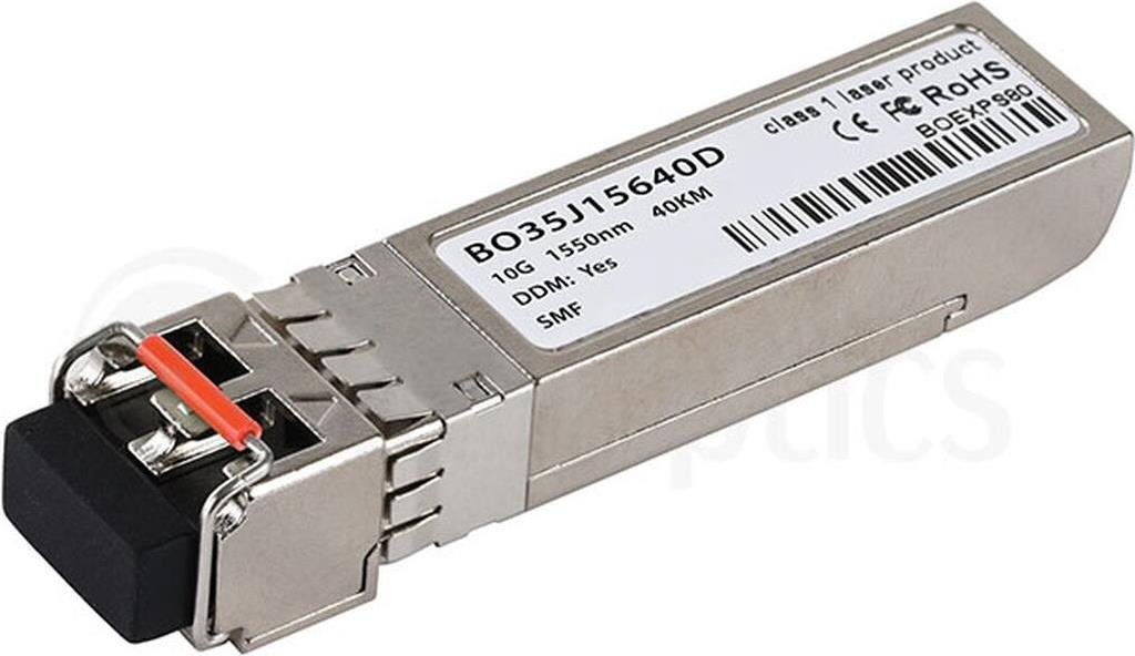 Kompatibler Extreme Networks 10309 BlueOptics BO35J15640D SFP+ Transceiver, LC-Duplex, 10GBASE-ER, Singlemode Fiber, 1550nm, 40KM, 0°C/+70°C (10309-BO)