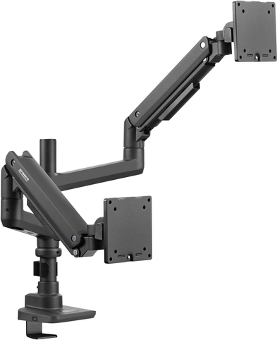 SpeaKa Professional Monitorhalterung SP-MM-980 2 Display(s) 43,2 cm (17) - 124,5 cm (49) Schwarz Höhenverstellbar, Neigbar, Schwenkbar (SP-12355452)