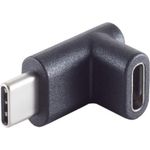 S/CONN maximum connectivity Adapter, USB 3.1 Typ C Stecker auf Typ C Buchse, 90° Winkel oben/ unten (13-40002)